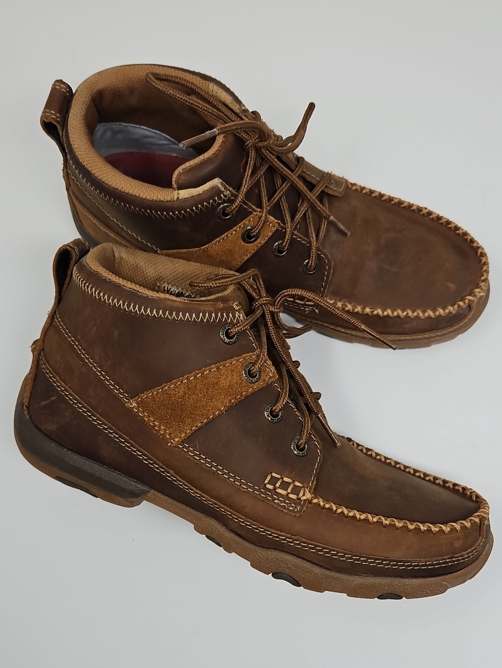 Twisted X WDM0031 Driving Moc Chukka Leather Boots Women's 6 1/2M